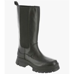 UGG womens Ashton HighChelsea Boot Waterproof Leather Lug Sole Black Women's New